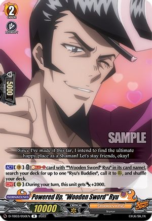 Powered Up, "Wooden Sword" Ryu (D-TB03/050EN) - D-TB03: Shaman King