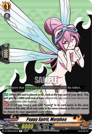 Poppy spirit, Morphea (D-TB03/054EN) - D-TB03: Shaman King