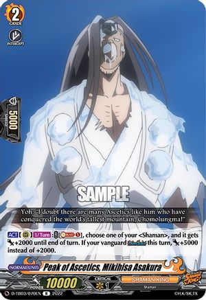Peak of Ascetics, Mikihisa Asakura (D-TB03/070EN) - D-TB03: Shaman King