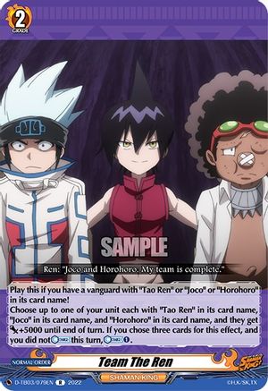 Team The Ren (D-TB03/079EN) - D-TB03: Shaman King
