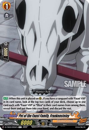 Pet of the Faust Family, Frankensteiny (D-TB03/095EN) - D-TB03: Shaman King