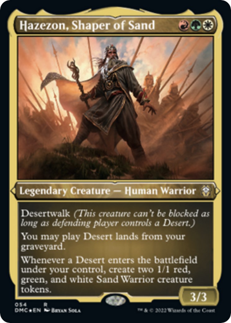 Hazezon, Shaper of Sand (Foil Etched) [DMC - 54]
