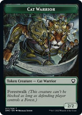 Cat Warrior Token [DMC - 17]