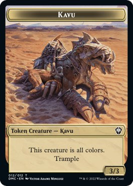 Kavu // Beast Double-Sided Token [DMC - 12 // 16]