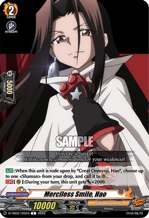 Merciless Smile, Hao (D-TB03/125EN) - D-TB03: Shaman King