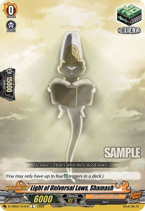 Light of Universal Laws, Shamash (D-TB03/151EN) - D-TB03: Shaman King