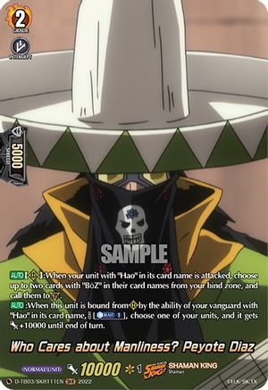 Who Cares about Manliness? Peyote Diaz (SKR) (D-TB03/SKR111EN) - D-TB03: Shaman King