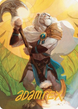 Ajani, Sleeper Agent Art Card (Gold-Stamped Signature) [ASDMU - 42]