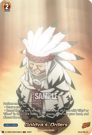 Goldva's Orders (SKR) (D-TB03/SKR166EN) - D-TB03: Shaman King