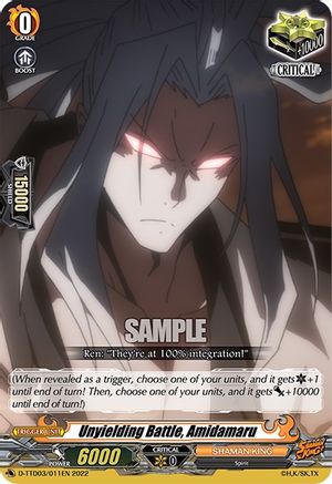 Unyielding Battle, Amidamaru (D-TTD03/011EN) - D-TTD03: Shaman King