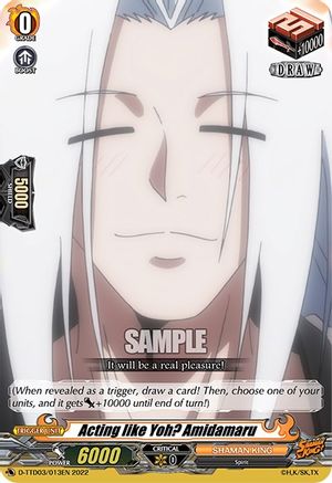 Acting like Yoh? Amidamaru (D-TTD03/013EN) - D-TTD03: Shaman King