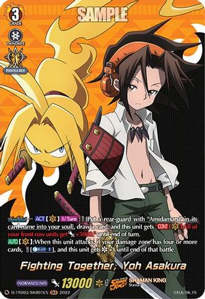 Fighting Together, Yoh Asakura (SKR) (D-TTD03/SKR01EN) - D-TTD03: Shaman King