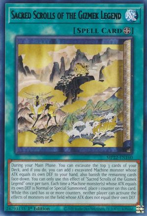 Sacred Scrolls of the Gizmek Legend [MP22 - MP22-EN160]