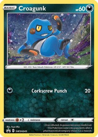 Croagunk - SWSH245 (Cosmos Holo) [SWSD - SWSH245]
