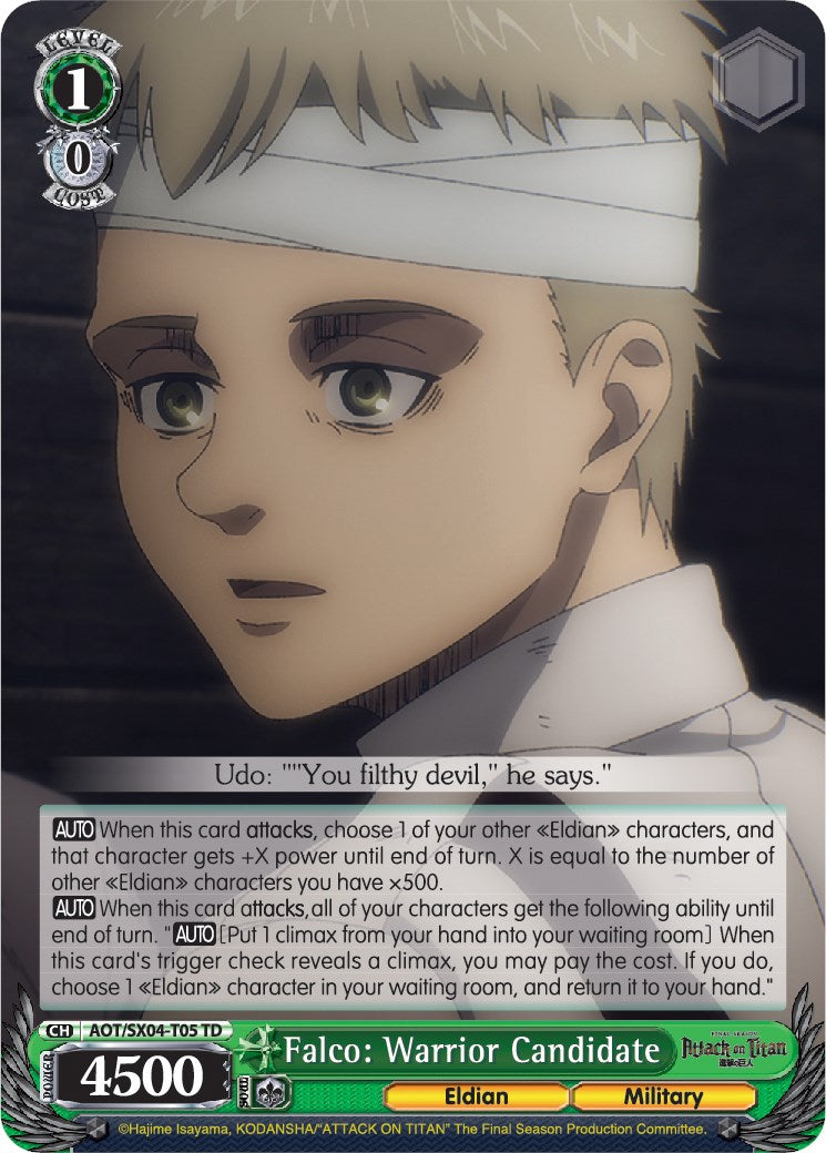 Falco: Warrior Candidate [AOT3 - AOT/SX04-T05 TD]