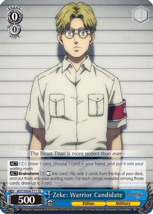 Zeke: Warrior Candidate [AOT3 - AOT/SX04-T11 TD]