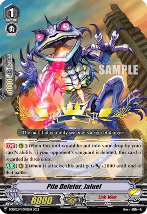Pile Deletor, Jaluel (BCS2022/VGP02EN) - Bushiroad Event Cards