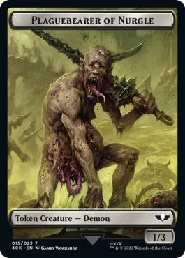 Plaguebearer of Nurgle // Spawn Double-Sided Token [40K - 15 // 16]