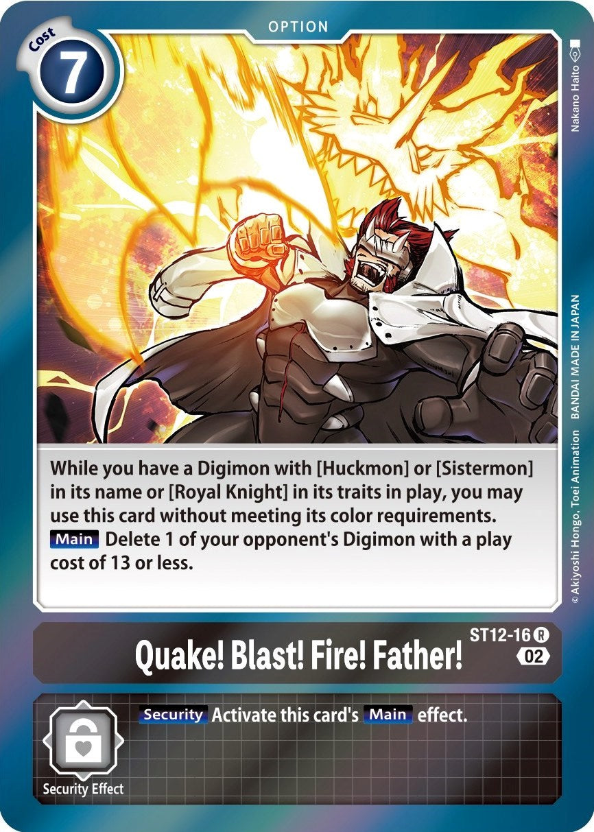 Quake! Blast! Fire! Father! [ST-12 - ST12-16 R]