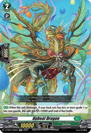Upbeat Dragon (D-TD01/006EN) - D-TD01: Urara Haneyama -Bandmaster of Blossoming Bonds-