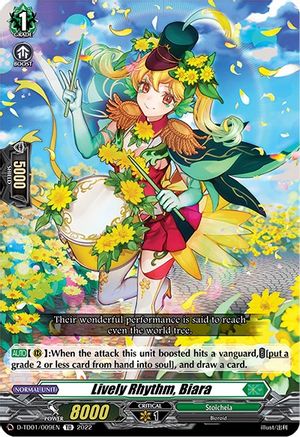 Lively Rhythm, Biara (D-TD01/009EN) - D-TD01: Urara Haneyama -Bandmaster of Blossoming Bonds-
