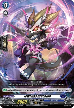 Jewelias Dracokid (D-TD02/004EN) - D-TD02: Michiru Hazama -Demonic Jewel Dragon of the Four Flames-