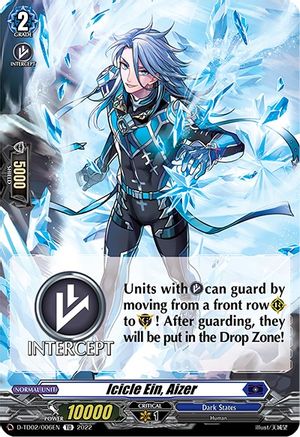 Icicle Ein, Aizer (D-TD02/006EN) - D-TD02: Michiru Hazama -Demonic Jewel Dragon of the Four Flames-