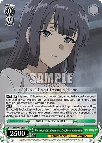 Coincidental Alignment, Shoko Makinohara [SHS/W56 - SBY/W77-E027 R]