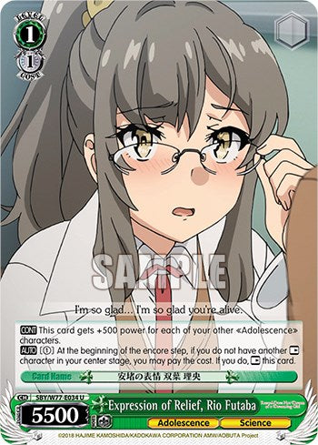 Expression of Relief, Rio Futaba [SHS/W56 - SBY/W77-E034 U]