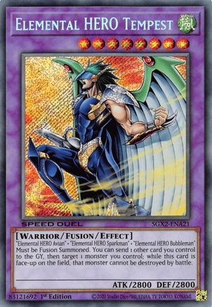 Elemental HERO Tempest (Secret Rare) [SGX2 - SGX2-ENA21]