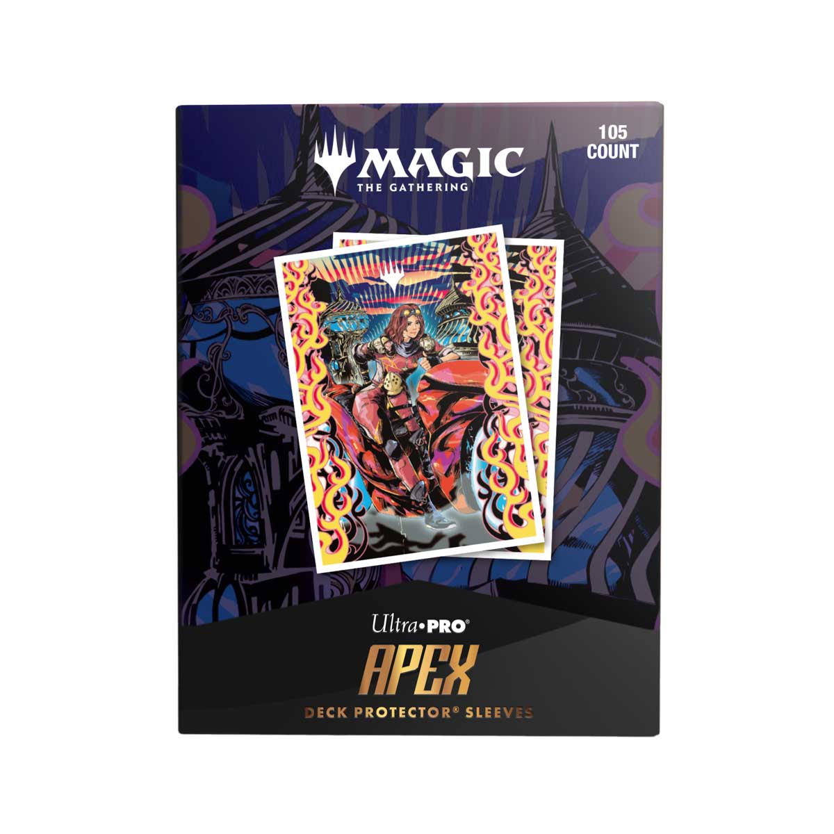 Ultra PRO: 105ct Standard Sleeves (APEX) - Aetherdrift (Variant Art PW: Chandra, Spark Hunter)