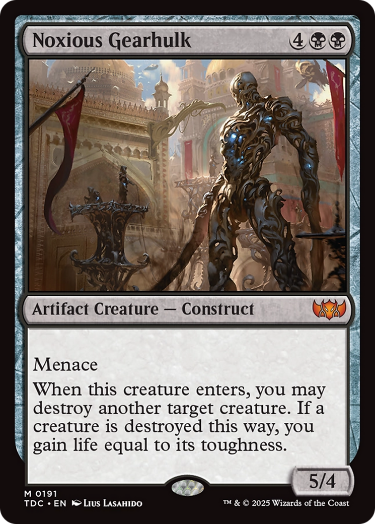 Noxious Gearhulk (TDC-191) - Commander: Tarkir: Dragonstorm