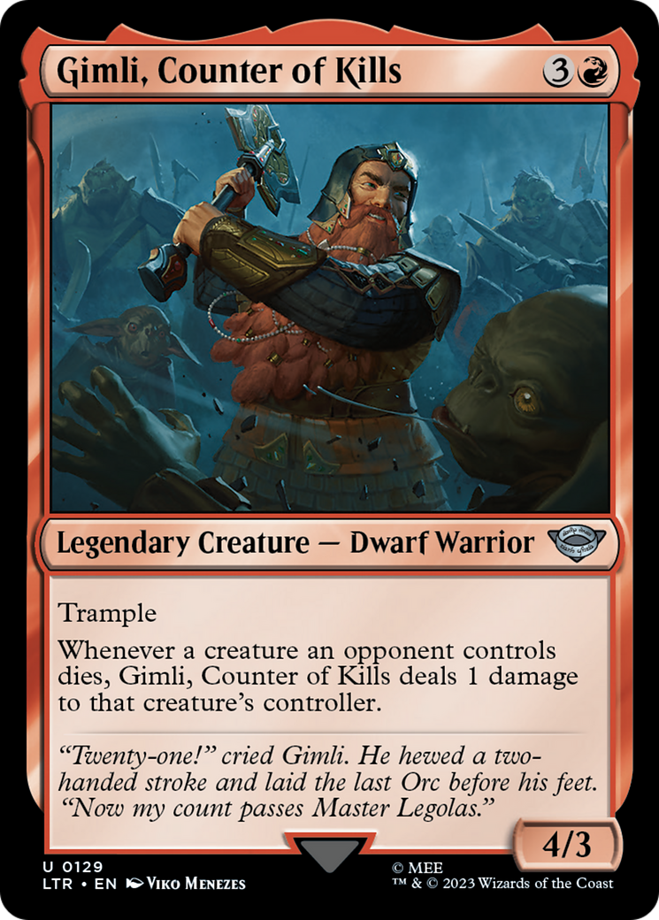 Gimli, Counter of Kills [LTR - 129]