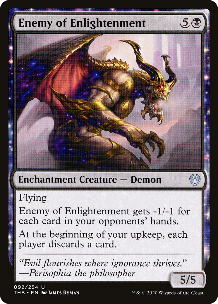 Enemy of Enlightenment (THB-092) - Theros Beyond Death: (enchantment) Foil