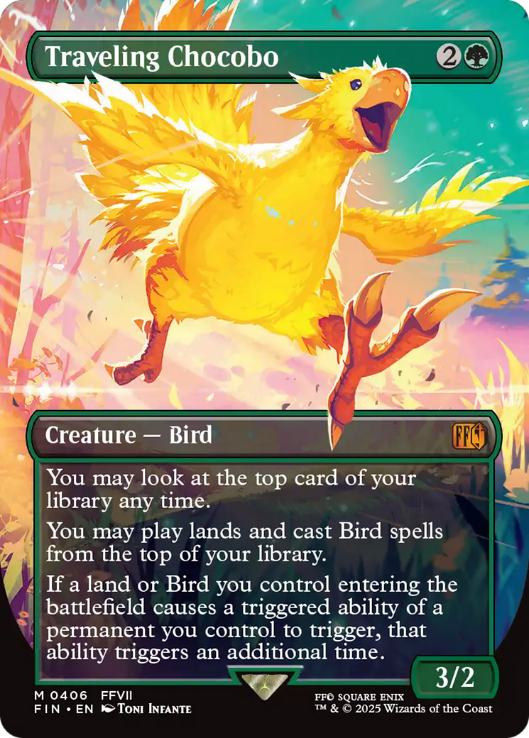 Traveling Chocobo (Borderless) (FIN-406) - FINAL FANTASY