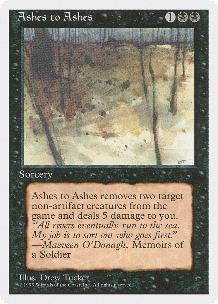 Ashes to Ashes [4ED - N/A]