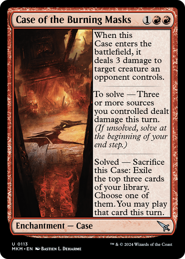 Case of the Burning Masks [MKM - 113]