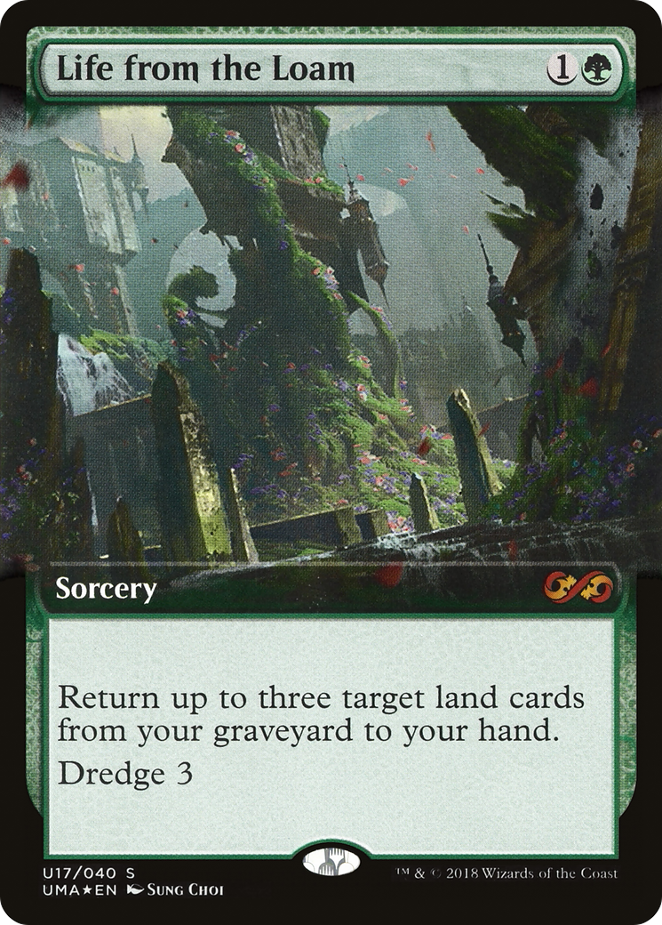 Life from the Loam (UMA:BT-U17) - Ultimate Box Topper: (Extended Art) Foil