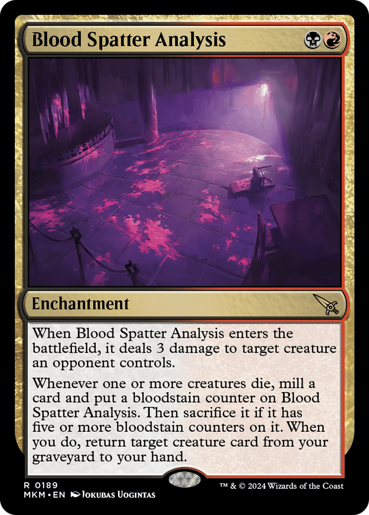 Blood Spatter Analysis [MKM - 189]