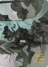 Vraska Joins Up // Vraska Joins Up (AOTJ-034) - Outlaws of Thunder Junction Art Series (Borderless) Foil