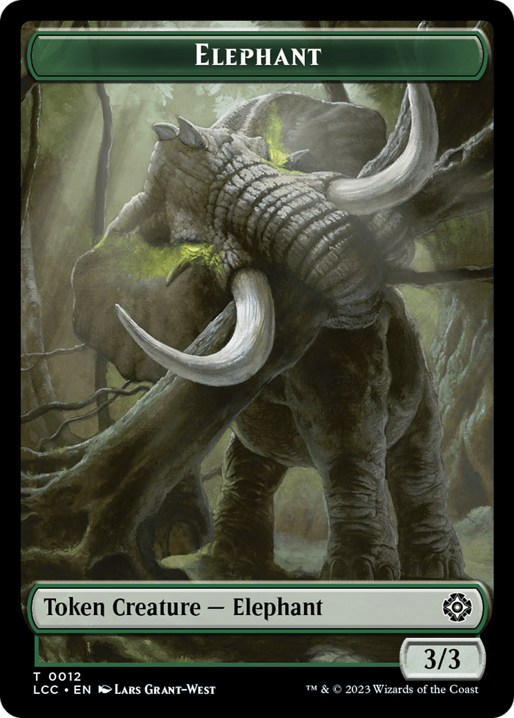 Elephant (TLCC-012) - The Lost Caverns of Ixalan Commander Tokens