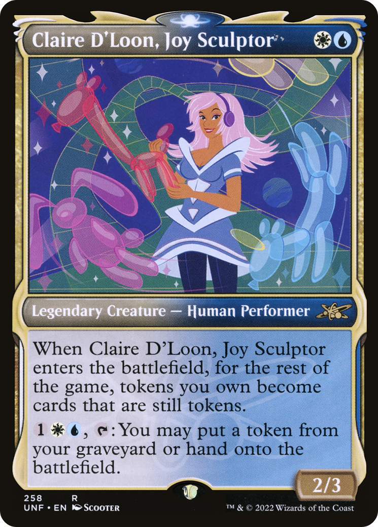 Claire D'Loon, Joy Sculptor (Showcase) (UNF-258) - Unfinity: (Showcase)