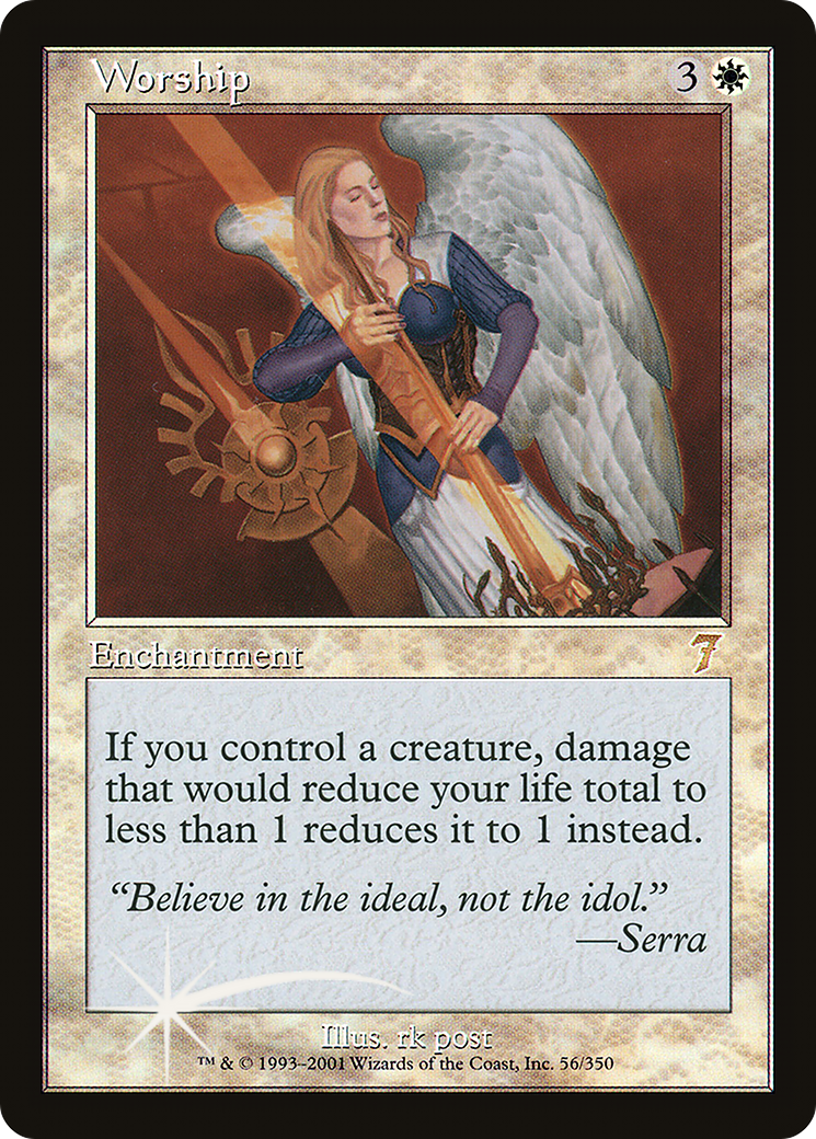 Worship (7ED-56★) - 7th Edition Foil
