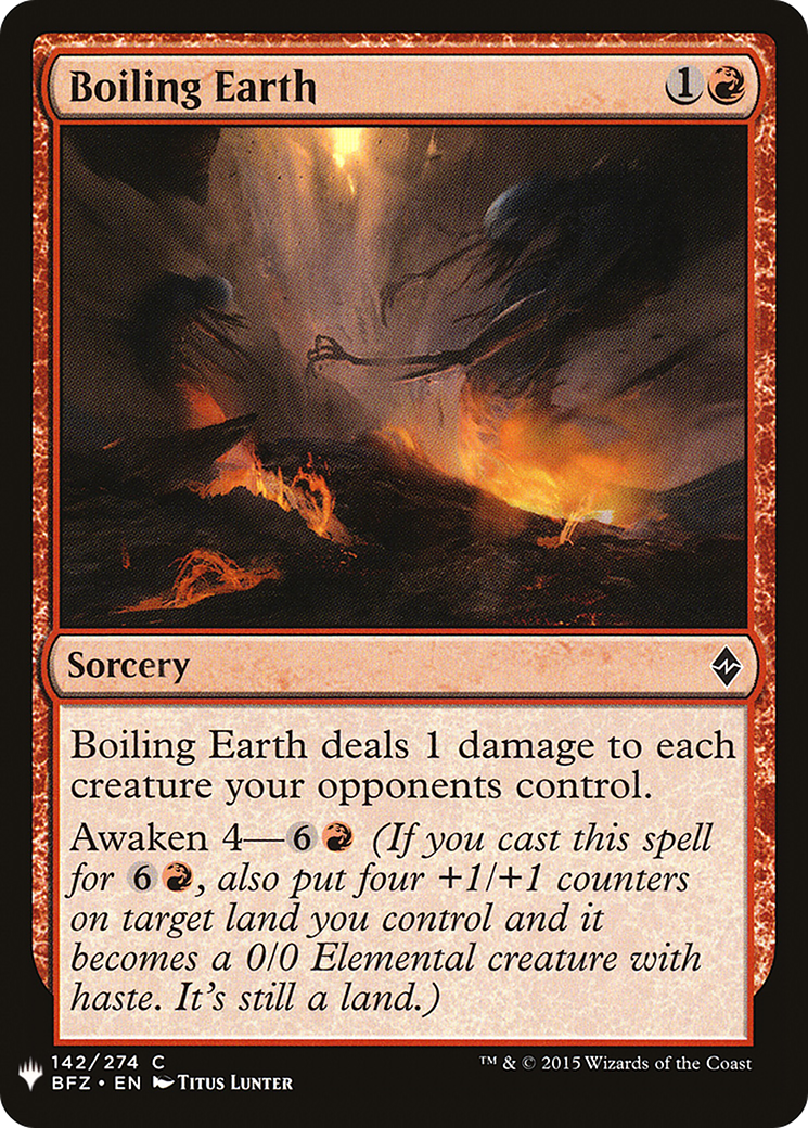 Boiling Earth [LIST - 142]