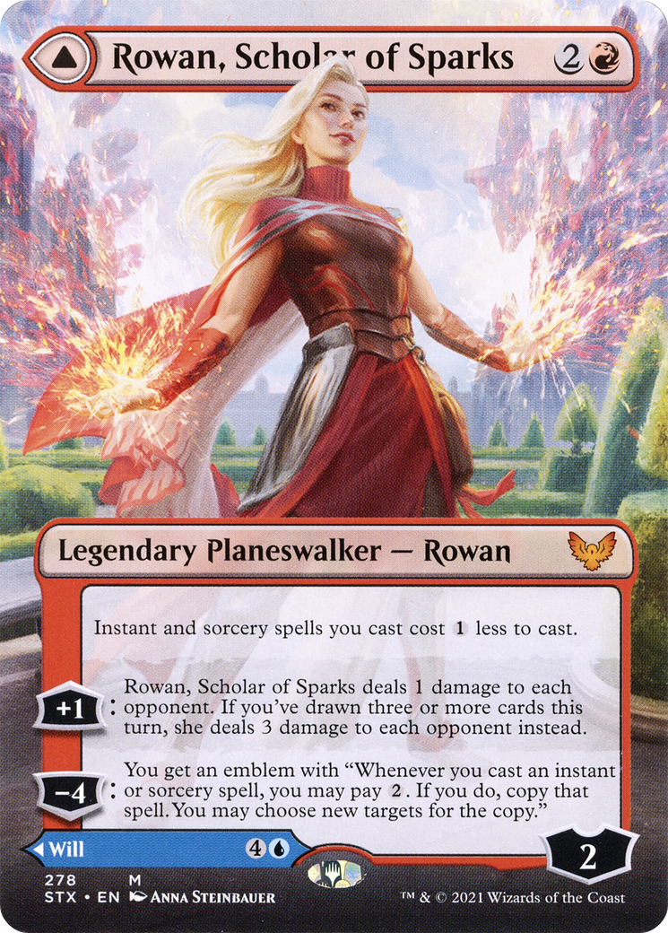 Rowan, Scholar of Sparks (Borderless) [STX - 278]