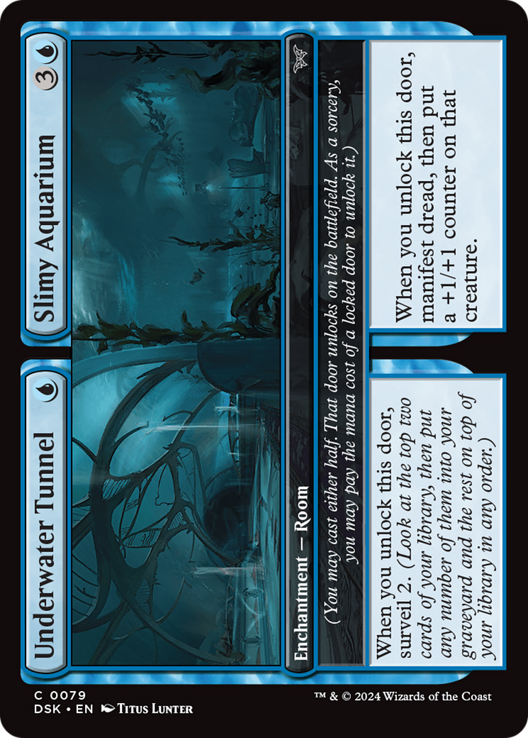 Underwater Tunnel // Slimy Aquarium (DSK-079) - Duskmourn: House of Horror