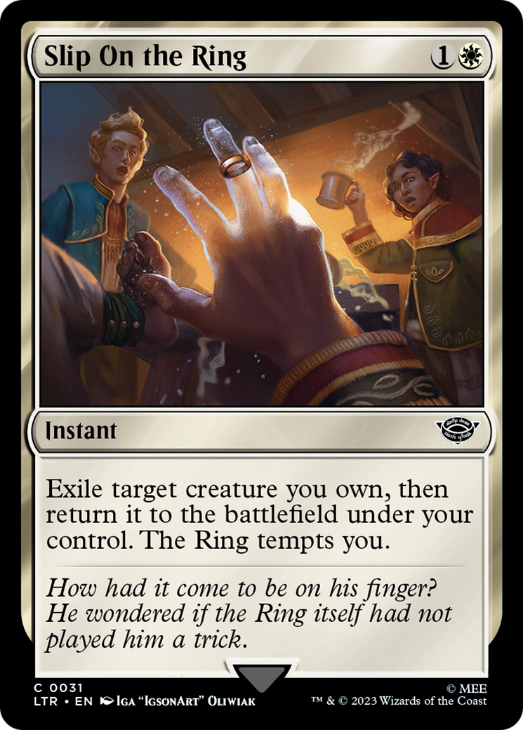 Slip on the Ring [LTR - 31]