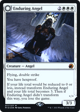 Enduring Angel (PRE-017) - Innistrad: Midnight Hunt Promos: (Double Faced Transform) Foil
