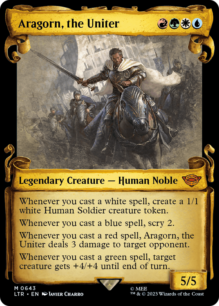 Aragorn, the Uniter (Showcase Scrolls) [LTR - 643]