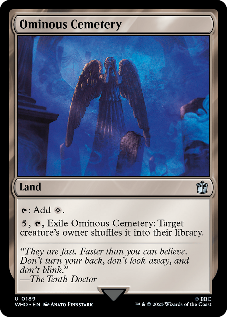 Ominous Cemetery (WHO-189) - Doctor Who Foil